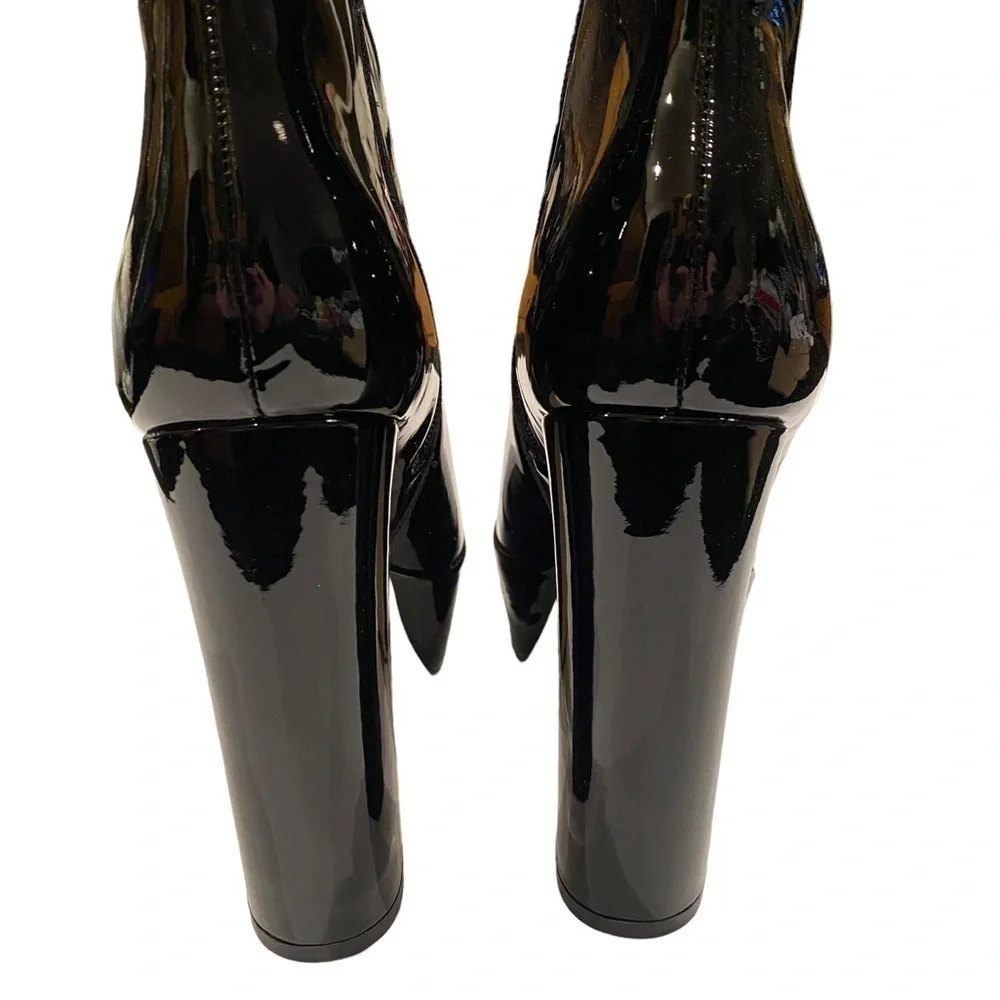 Marc Fisher Patent Leather Caled 2 Platform Bootie NIB 10